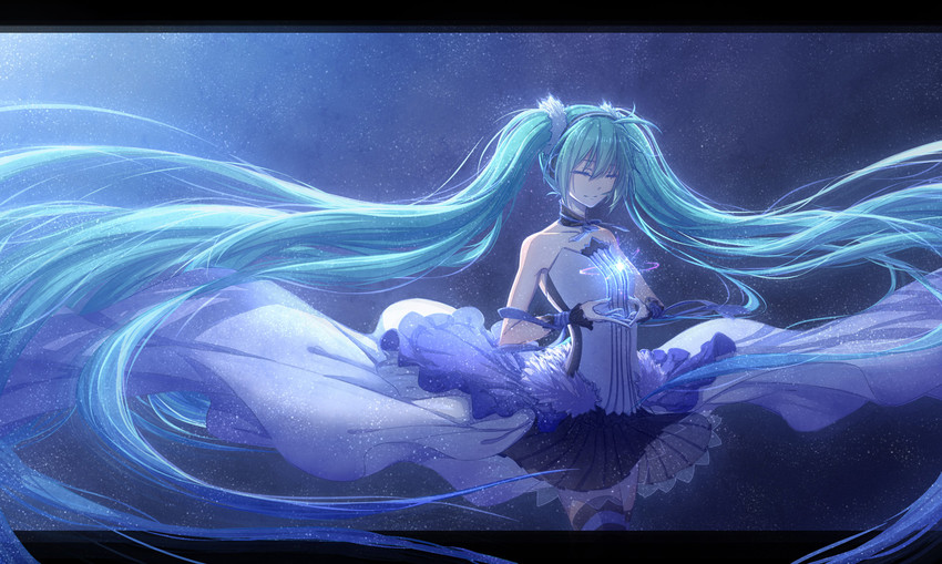hatsune miku (vocaloid and 2 more) drawn by arsh_(thestarwish)