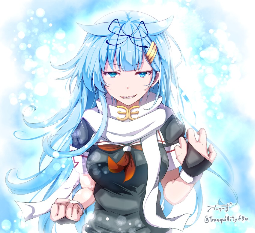 yuudachi and yuudachi kai ni (kantai collection and 2 more) drawn by baileys_(tranquillity650)