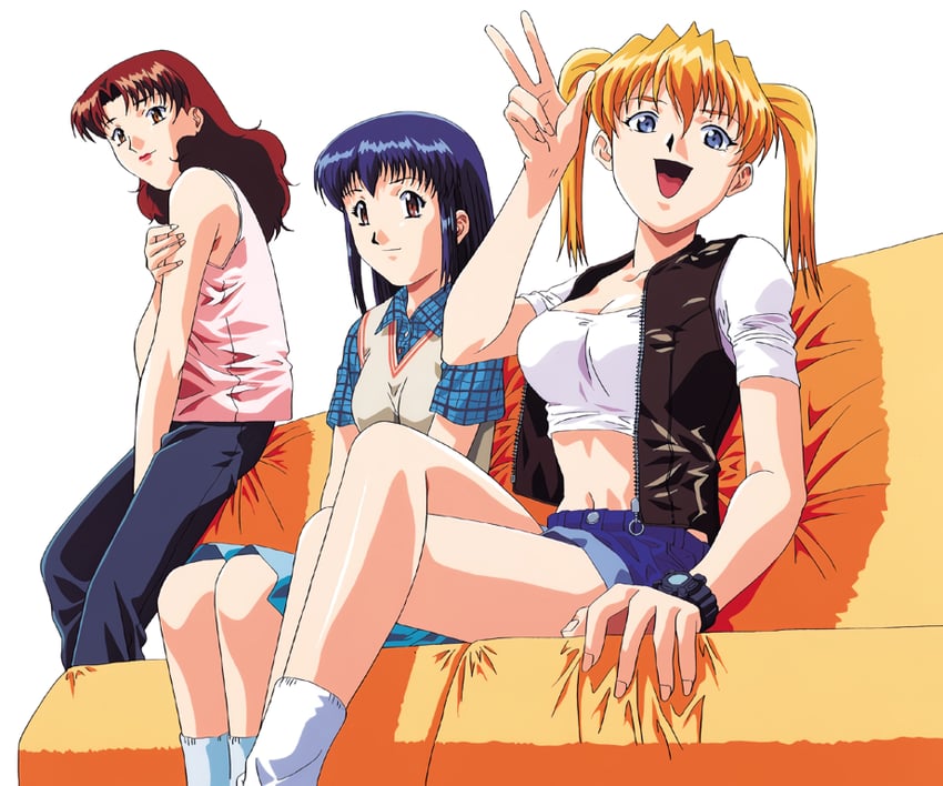 mary kenjitt, yakabe youko, and mitsusawa haruka (refrain love 2) drawn by takigawa_kazuo