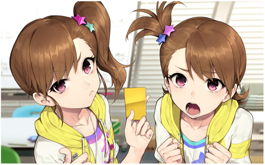 futami mami and futami ami (idolmaster and 2 more) drawn by hitoto