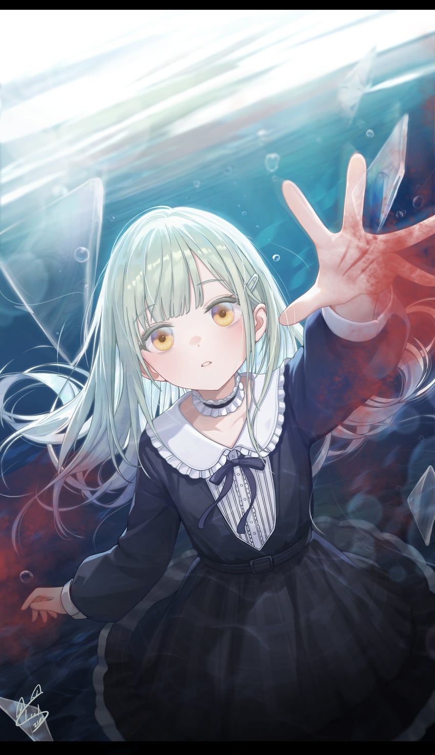 wakaba mutsumi (bang dream! and 1 more) drawn by qingye_tuanzi
