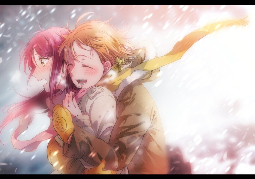sakurauchi riko and takami chika (love live! and 1 more) drawn by kougi_hiroshi