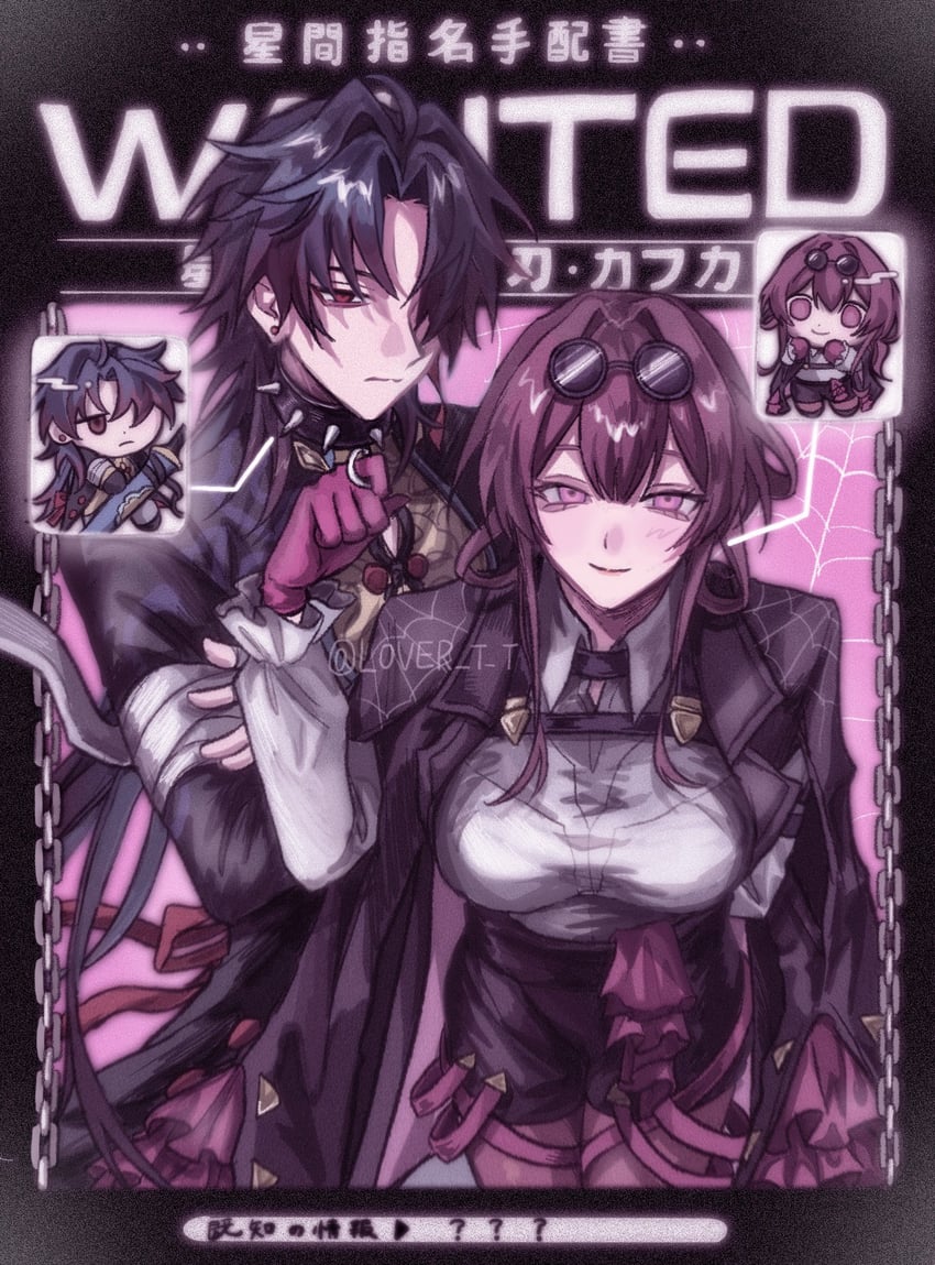 kafka and blade (honkai and 1 more) drawn by l0ver_t_t
