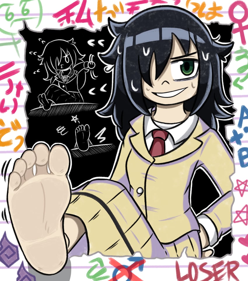 kuroki tomoko (watashi ga motenai no wa dou kangaetemo omaera ga warui!) drawn by mintytoid