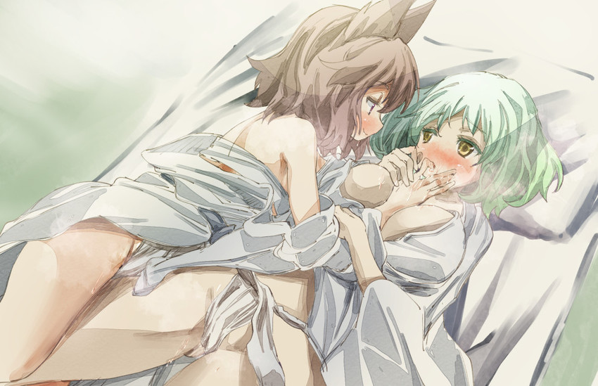 toyosatomimi no miko and soga no tojiko (touhou) drawn by yohane