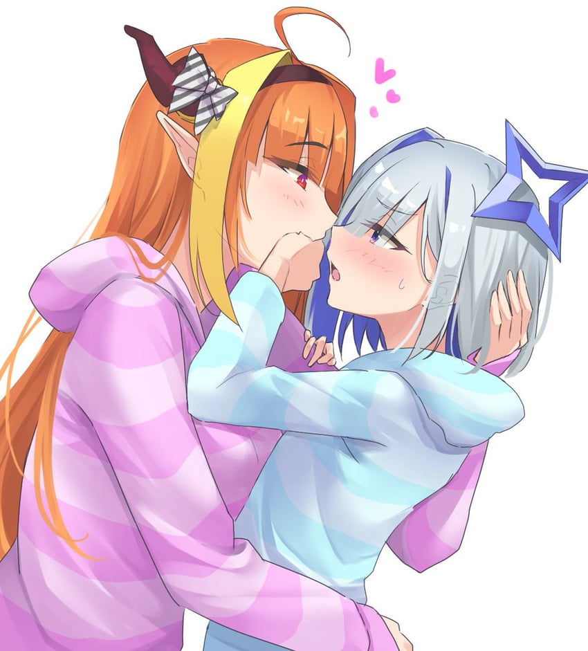 amane kanata and kiryu coco (hololive) drawn by sumi_tsuki