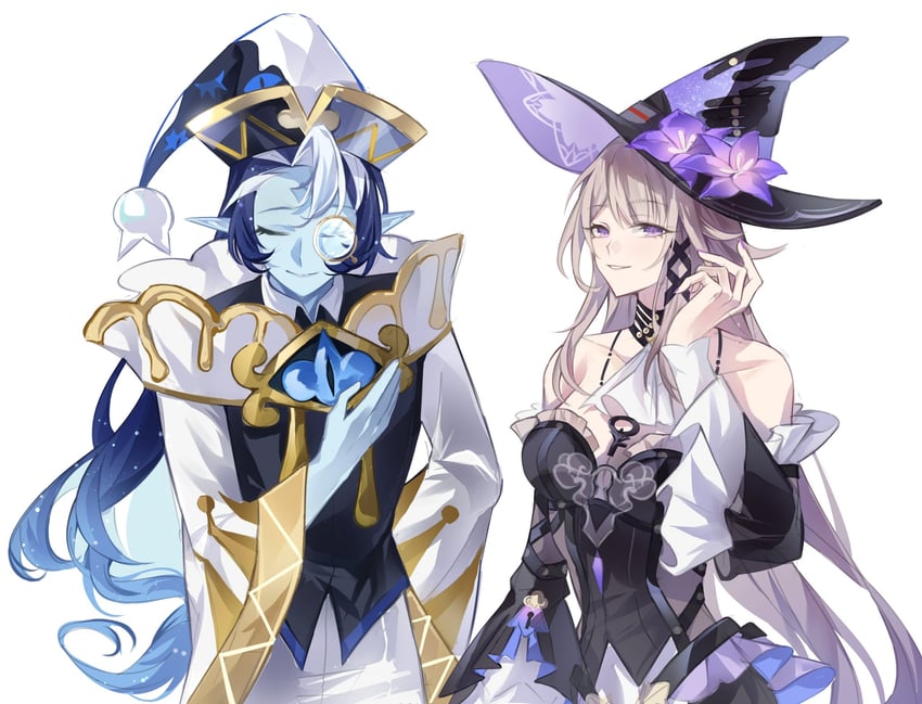 herta, the herta, and shadow milk cookie (honkai and 3 more) drawn by yaojingwangchudi