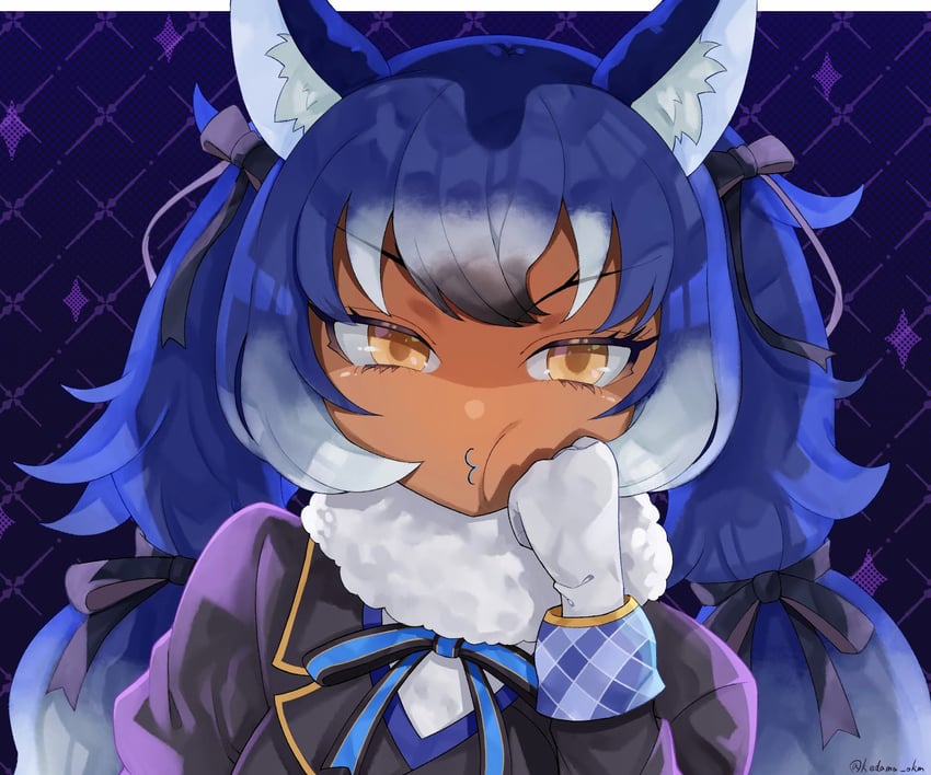 dire wolf (kemono friends and 1 more) drawn by kedama_(ughugjydthjdf)