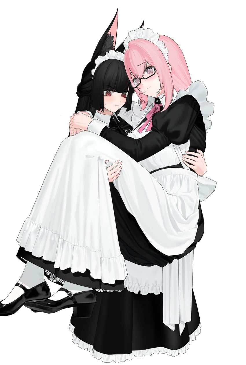 hoshimi miyabi and tsukishiro yanagi (zenless zone zero) drawn by himesamanonete