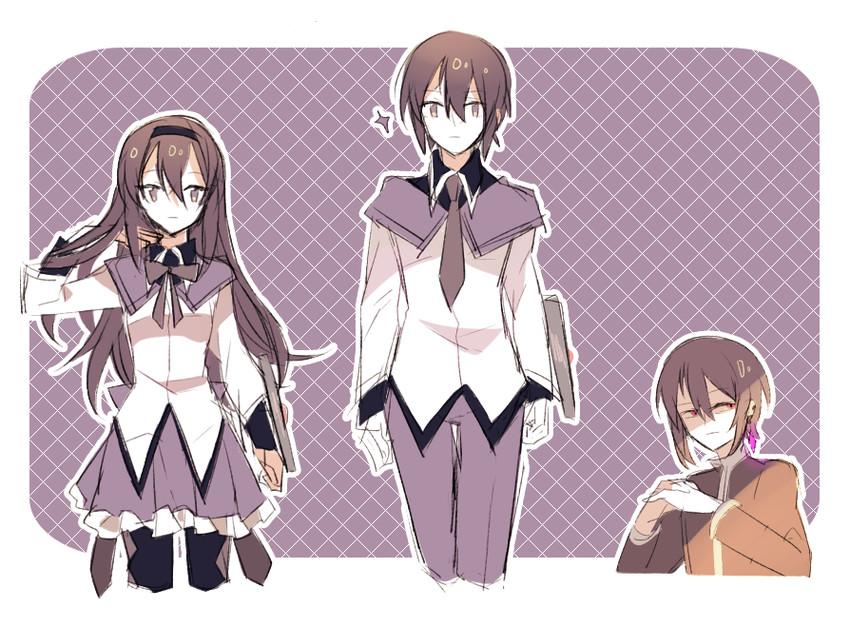 akemi homura (mahou shoujo madoka magica and 1 more) drawn by pc_(z_yu)