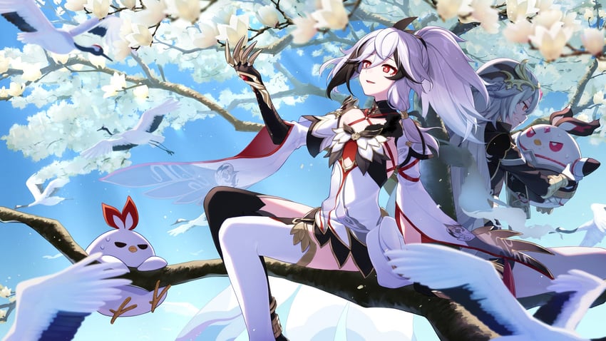 fu hua and herrscher of sentience (honkai and 1 more) drawn by yamabukiiro