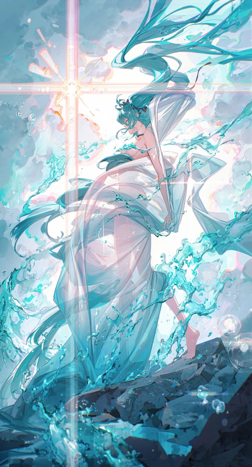 hatsune miku (vocaloid and 1 more) drawn by ying_yi