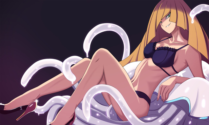 lusamine and nihilego (pokemon and 1 more) drawn by vivivoovoo