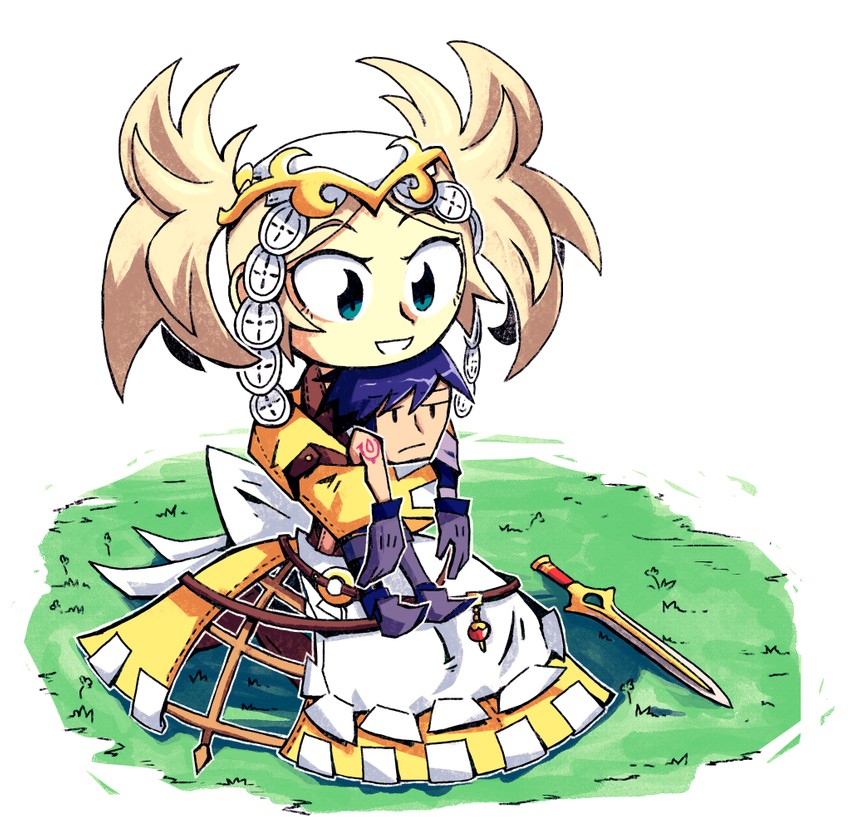 chrom and lissa (fire emblem and 1 more) drawn by setz