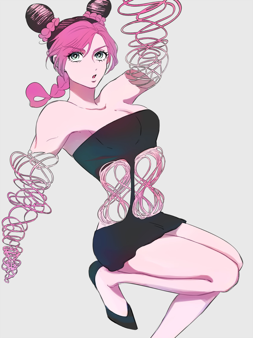 kujo jolyne (jojo no kimyou na bouken and 1 more) drawn by mike_(tomatomato244)
