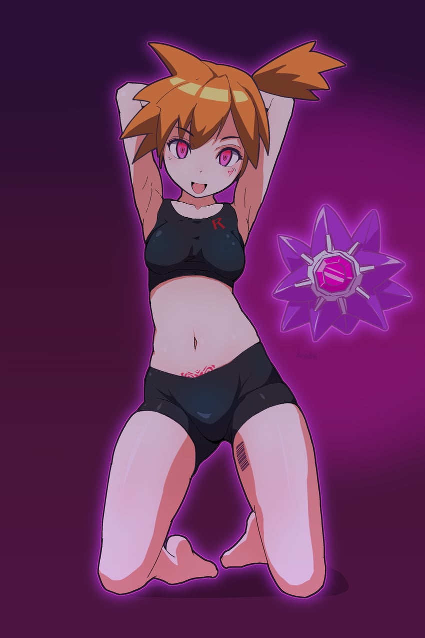 misty and starmie (pokemon and 1 more) drawn by batta_16-sei