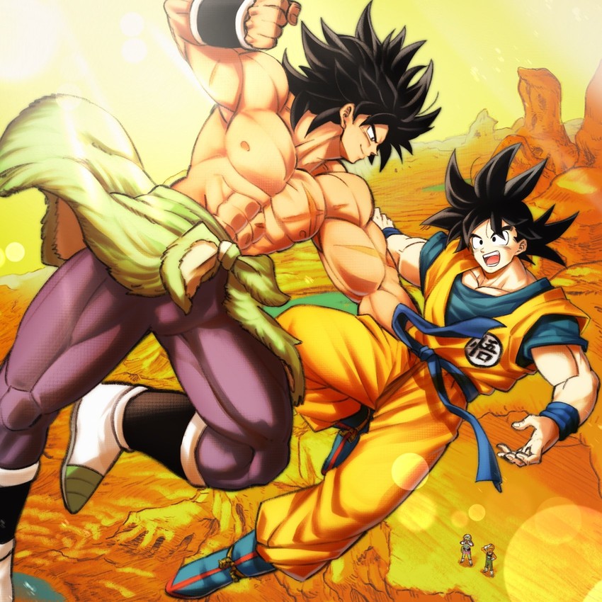 son goku, broly, cheelai, and lemo (dragon ball and 2 more) drawn by mattari_illust
