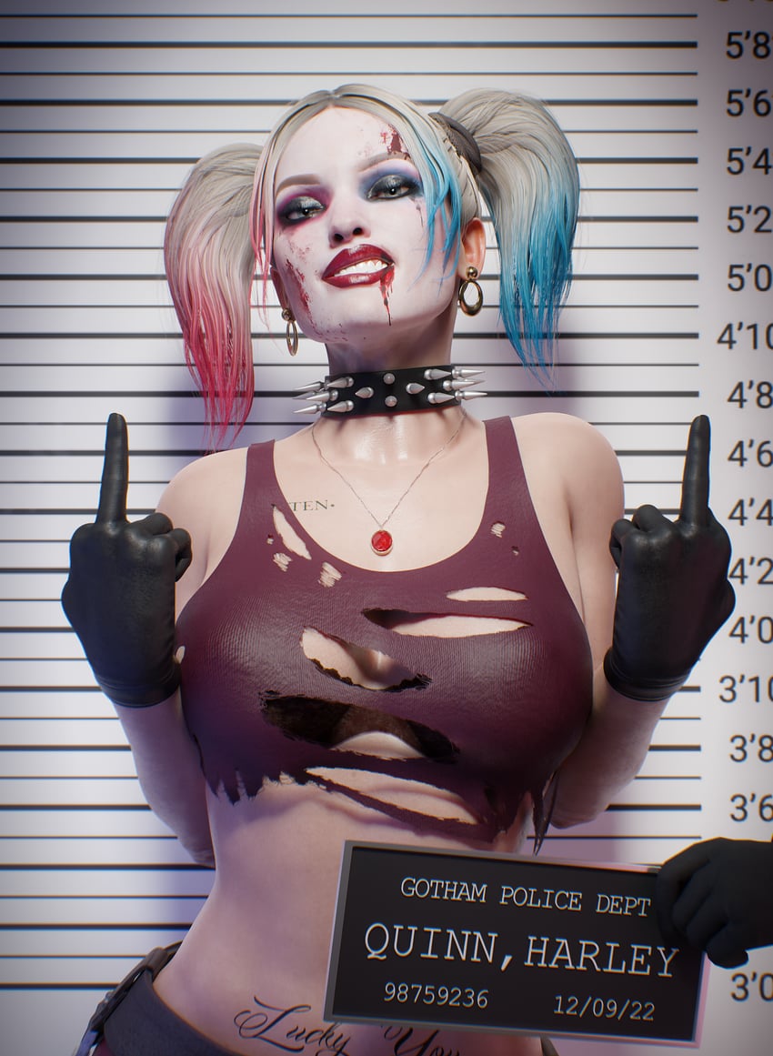 harley quinn (dc comics) drawn by fugtrup