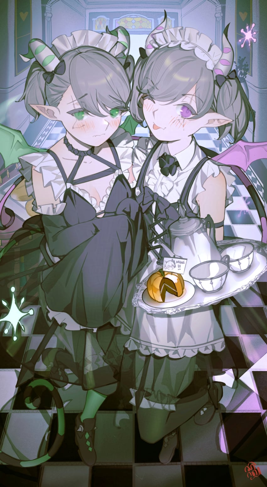 lovely labrynth of the silver castle, arianna the labrynth servant, and arianne the labrynth servant (yu-gi-oh!) drawn by sen-jou