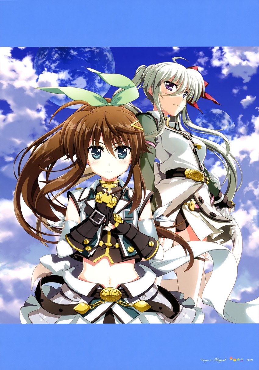 einhard stratos and fuka reventon (lyrical nanoha and 1 more) drawn by fujima_takuya