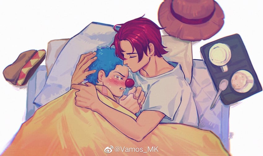 shanks and buggy the clown (one piece) drawn by vamos_mk