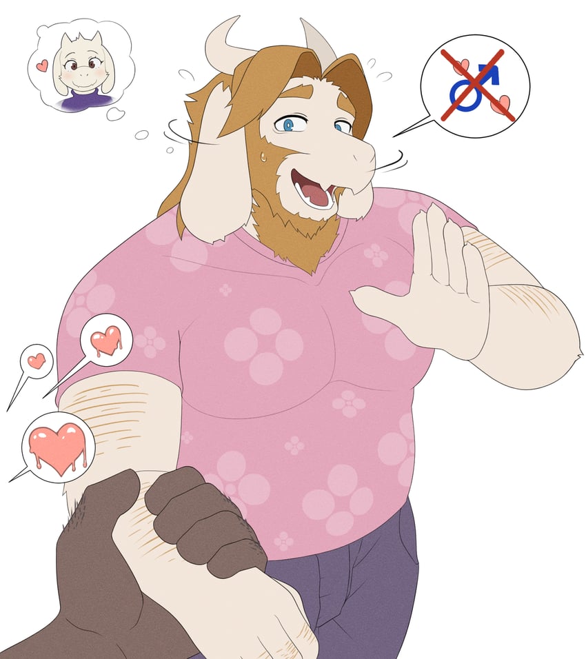 toriel and asgore dreemurr (undertale) drawn by gekishiro1