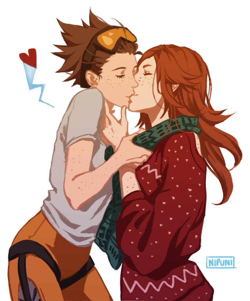 tracer and emily (overwatch and 1 more) drawn by nipuni