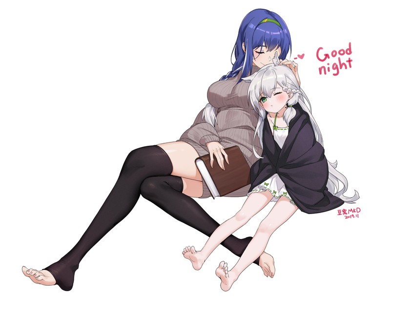 dp-12 and ksvk (girls' frontline) drawn by douwo_mkd