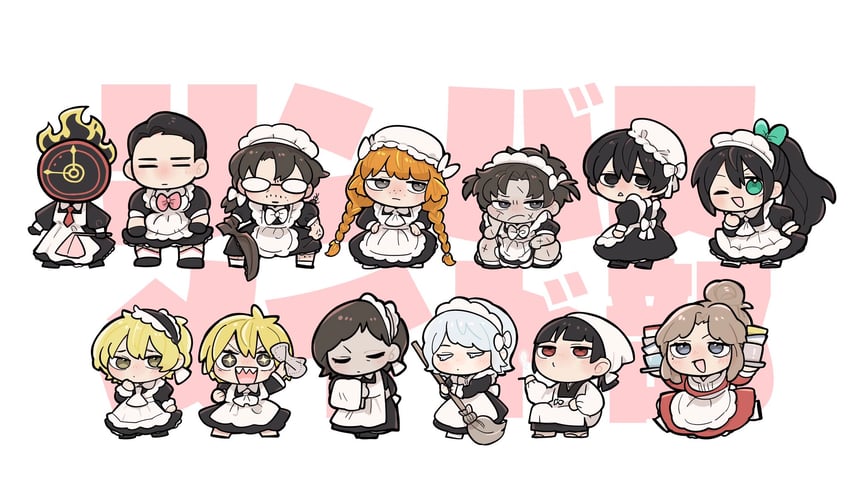 ishmael, don quixote, faust, sinclair, yi sang, and 8 more (project moon and 1 more) drawn by kojocho05