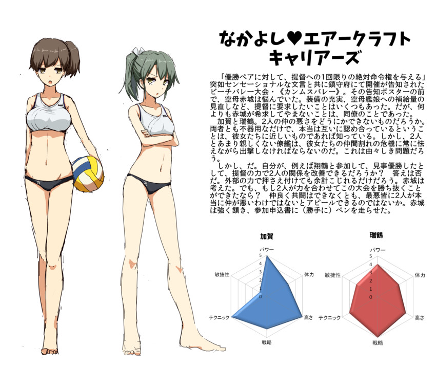 kaga and zuikaku (kantai collection) drawn by cassandra_(seishun_katsu_sando)
