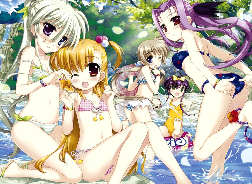 vivio, einhard stratos, lutecia alpine, corona timir, and rio wezley (lyrical nanoha and 1 more) drawn by fujima_takuya