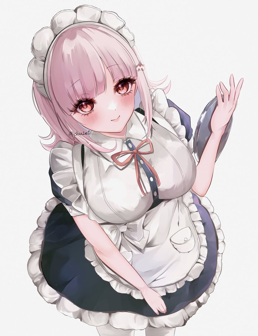 nanami chiaki (danganronpa and 2 more) drawn by churu_(chu1e0) and o_soba_(soba3ly)