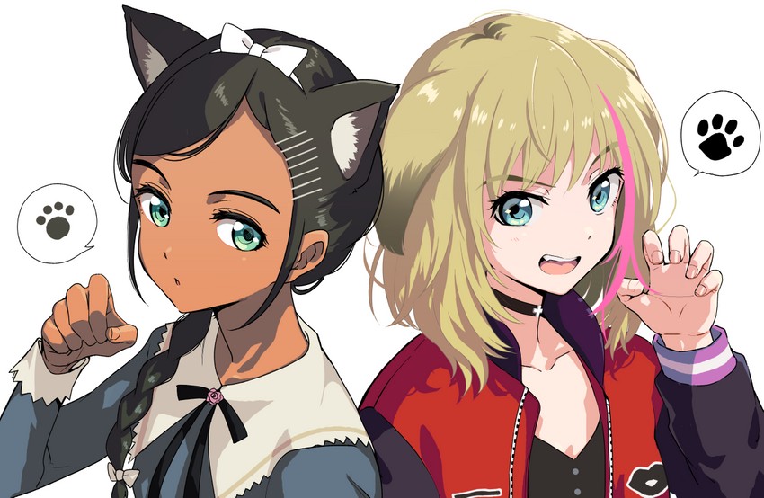 kawai rika and aonuma neiru (wonder egg priority) drawn by niina_ryou