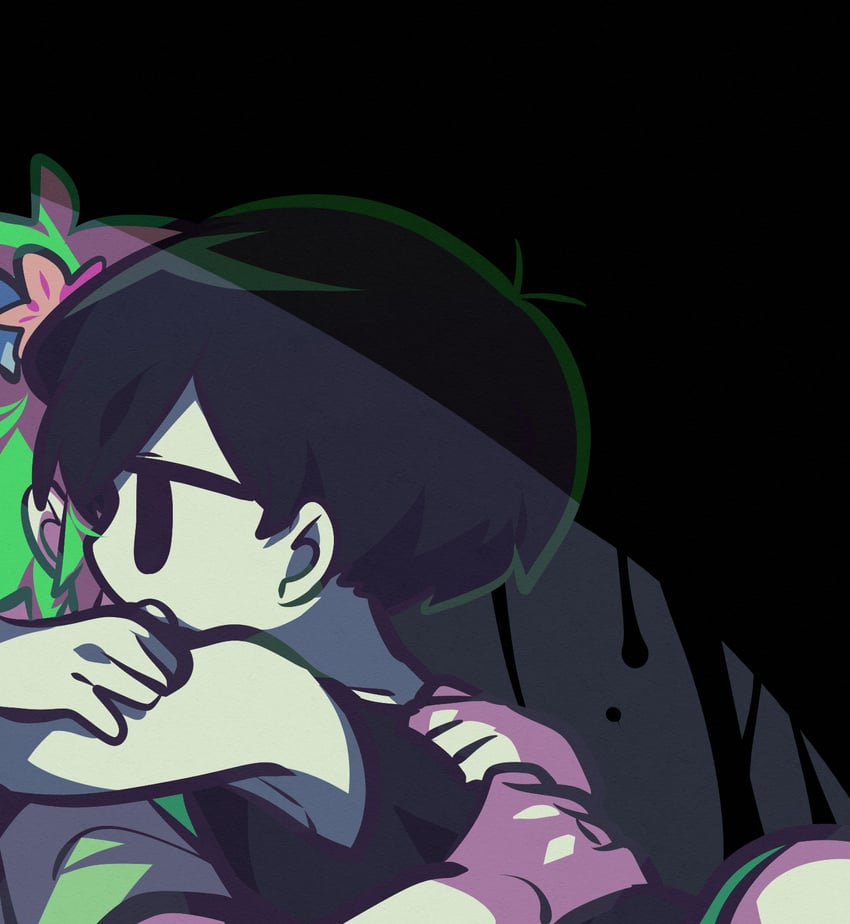 omori and basil (omori) drawn by omoyu_(nakyu715)