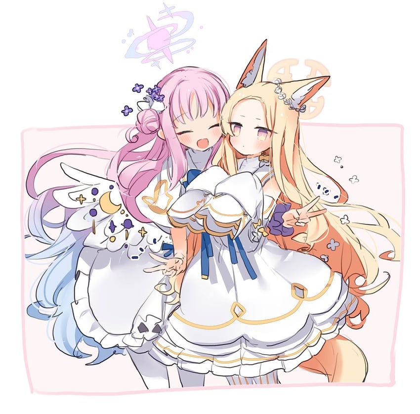 mika and seia (blue archive) drawn by yun_(dust-i1)