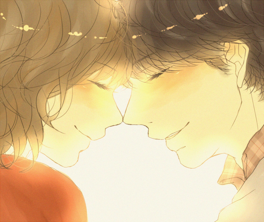 watarai mao and okuda kousuke (hidamari no kanojo) drawn by takashi-shi