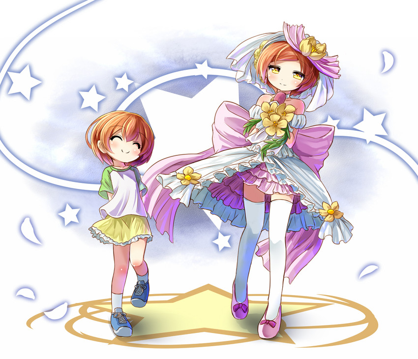 hoshizora rin (love live! and 1 more) drawn by shipii_(jigglypuff)