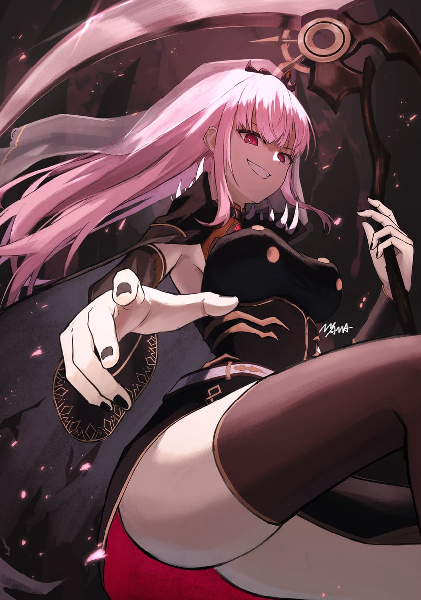 mori calliope (hololive and 1 more) drawn by nagae_yama