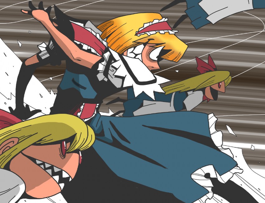 alice margatroid and shanghai doll (touhou) drawn by onikobe_rin
