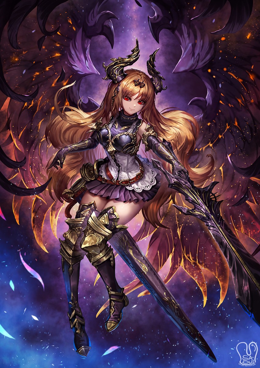 dark angel olivia (shingeki no bahamut) drawn by sa-dui