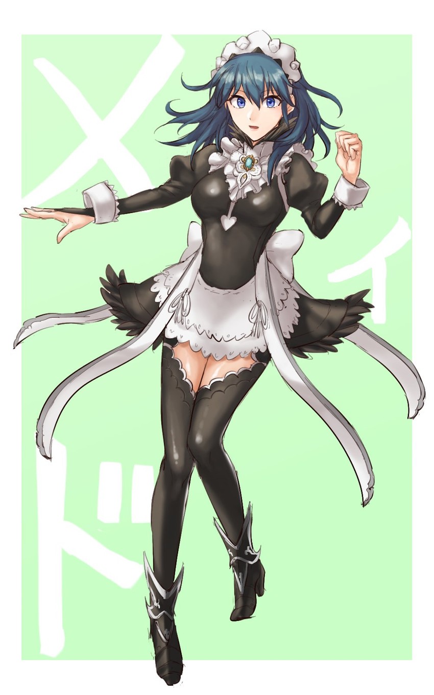 female byleth and felicia (fire emblem and 2 more) drawn by hazuki_(nyorosuke)