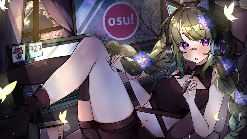 pippi and mocha (osu!) drawn by maynare