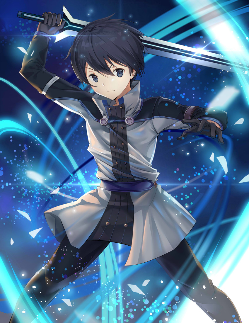 kirito (sword art online and 1 more) drawn by taro_(ultrataro)