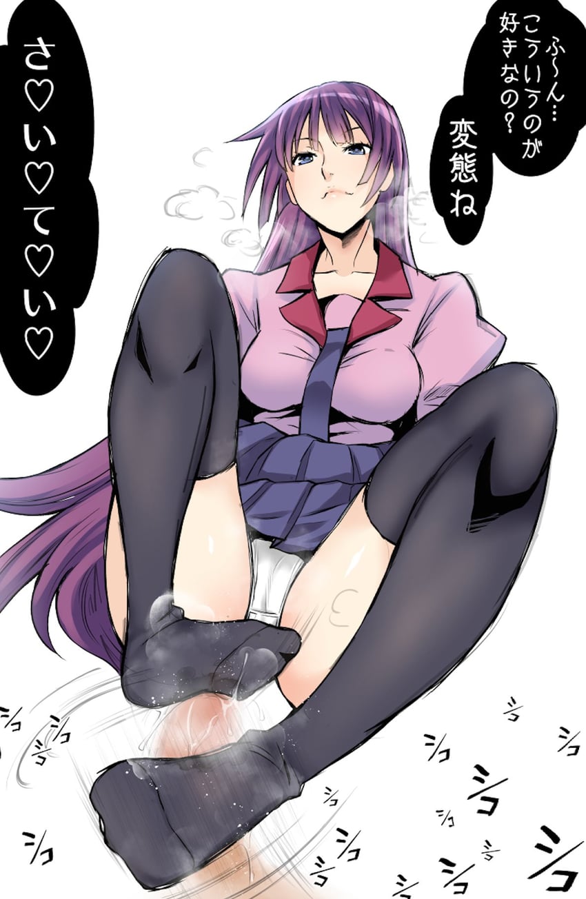senjougahara hitagi (monogatari and 1 more) drawn by itachou