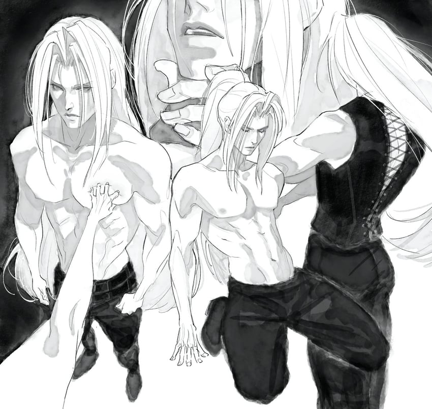 sephiroth (final fantasy and 1 more) drawn by shyuuwei