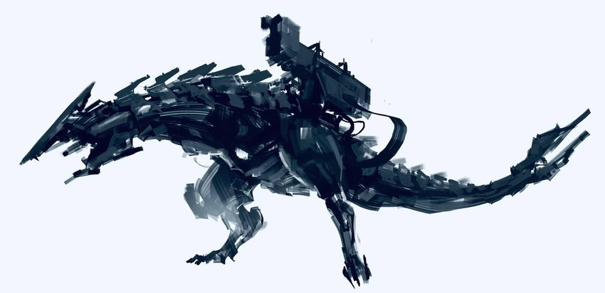 thunderjaw (horizon and 1 more) drawn by siku199