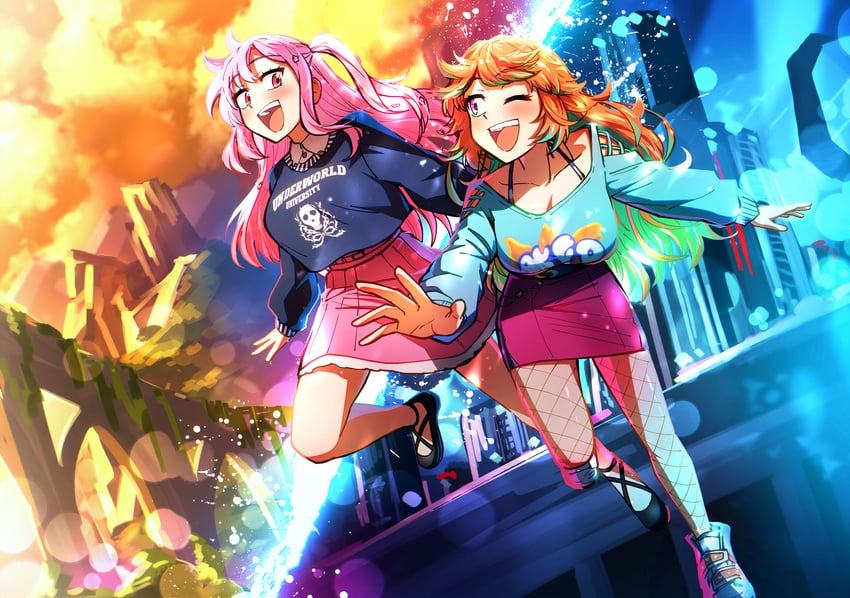 mori calliope and takanashi kiara (hololive and 1 more) drawn by ddolbang