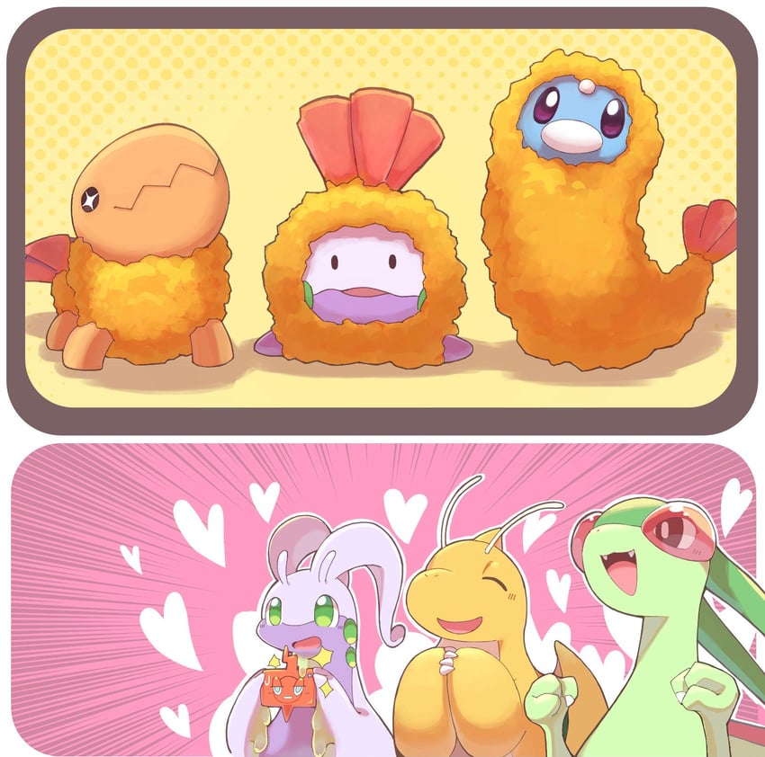 rotom, rotom phone, dragonite, flygon, goomy, and 3 more (pokemon) drawn by dragon_star213