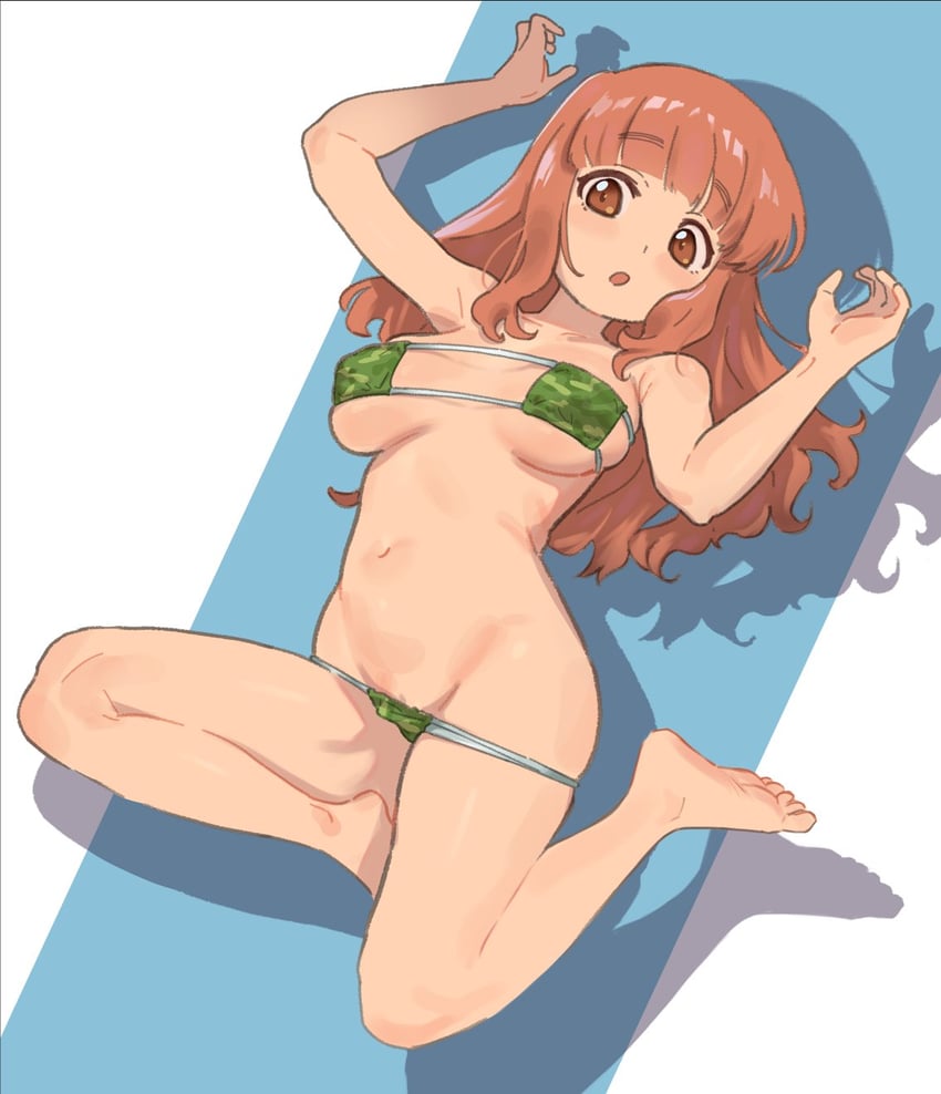takebe saori (girls und panzer) drawn by doka_yuki_(tsumorisugi)