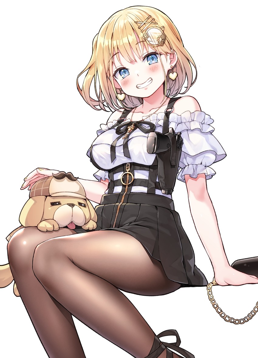 watson amelia and bubba (hololive and 1 more) drawn by ayaoshiro